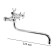 Everest bathtub "Everest" B22-316, two-wound, round spout, shower, chromium