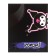 Notebook of 48 sheets in the Kuromi cage, covered cardboard, foil embossing, whiteness 92%, block 60 g/m2, mix