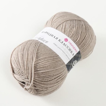 Yarn "People's Classics" 30% wool, 70% acrylic 400m/100g (276-pearl)-1