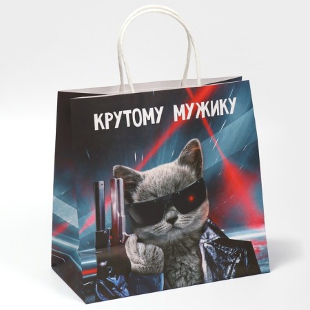 Gift package, packaging, “man”, 22 x 22 x 11 cm-2