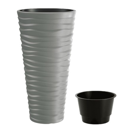 Kashpo Sand Slim, 2 subjects: internal and outer capacitance, 18 and 45 l, color gray color