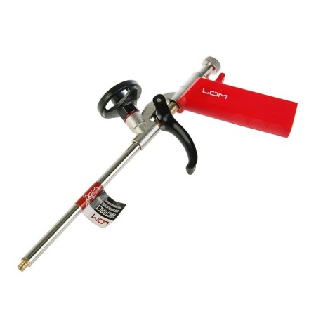 Pistol for mounting foam, scrap, metal case