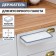 Holder for the garbage bag suspended on the door 1.7 cm, white color