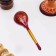 Spoon Polubasskaya "Khokhloma. Kudrina", red, highest category