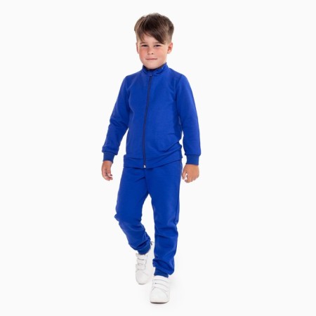 Costume (jumper, trousers), children are launched, cornflower color, height 98 cm