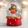 Souvenir Polystone Water Ball "angel in red with a star" 4.5x4x6.5 cm