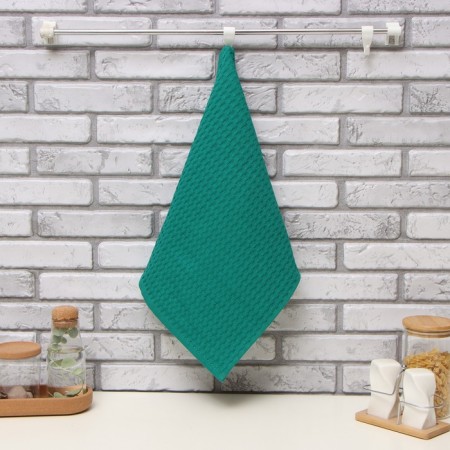 Toward "Dolyana" col. Green 35x60 cm, 100% hl., large waffle 220 g/m2