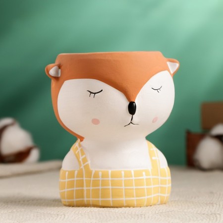 Pot "Sweet Fox" yellow, 6x11cm
