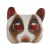 Pillow on the headrest Matech Animals Line, Loris, 30 x 25 x 10 cm, white, sand
