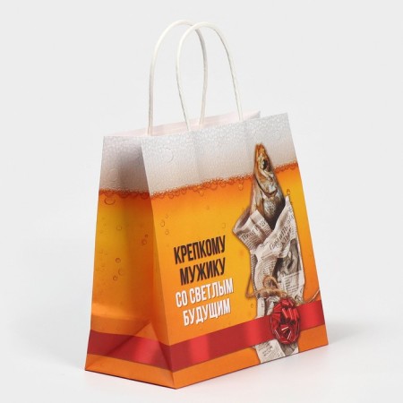 Gift package, packaging, “Strong man”, 22 x 22 x 11 cm-1