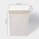 LadoM Belly basket "Classics", rectangular, 37 × 22 × 55 cm, white