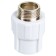 Combined "Politek" coupling, polypropylene, 25 mm x 3/4 ", external thread