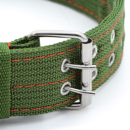 Four-layer collar with a swivel, 80 x 4.9 cm, Osh 64-74 cm, polyester, green-2