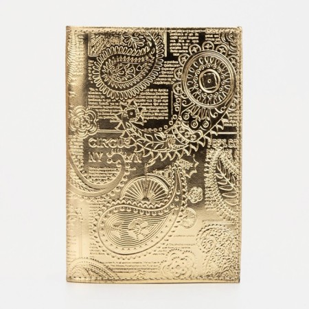 Cover for passport, gold color