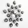 Watching clock, series: openwork, "black petals", smooth move, D-15 cm, 47 x 47 cm