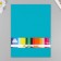 A set of felt 22x30 cm, 5 sheets, Korea, col. turquoise