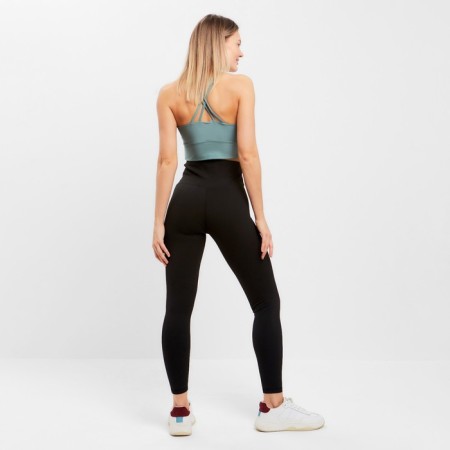 Female sports leggings, black color, size 40-42 (s)-3