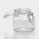 Glass jar for spices with a boiler lock of the square "Square", 110 ml, 5.5 × 8 cm