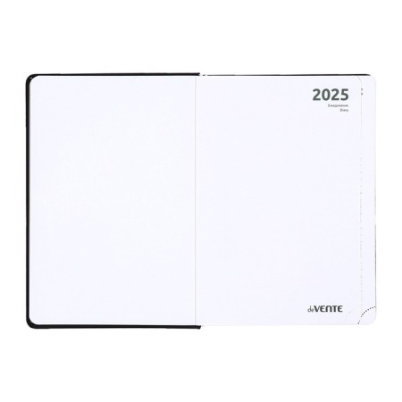 Dated diary 2025, Devente. Flag, B5 168 sheets, Devente. Duo, a hard cover to leatherette with foam rubber, silkography, perforation, liesse, block 70 g/m2-4