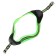 Super-furry harness with reflective firmware, girth 48-54 cm, green
