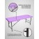 Cosmetological couch with a face for Massage Basic + SV, size 180 × 60 × 68-84 cm, lilac color