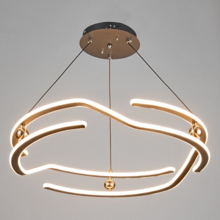 Origi lamp LED 264W 3000-6000K Black-gold 60x60x10-110 cm-1