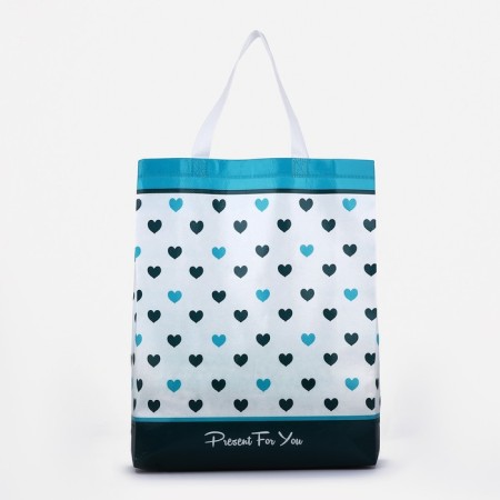 Household bag without fastening, blue color-1