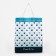 Household bag without fastening, blue color