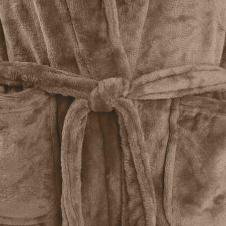 Lovelife "Cozy" robe color gray-brown, size S, microfiber, 100% p/e, 250 g/m2-7