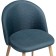 ALDO Metal Carcass stool stained metal/fabric, natural/blue 50x50x77.5 cm