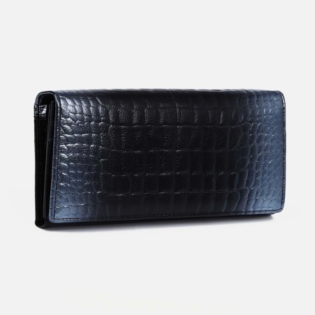 Women's wallet on magnets, black color