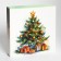 New Year. Box for 8 sweets and chocolate, with the window "Miracles" happen ", 17.7 x 17.8 x 3.8 cm, confectionery packaging