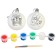 Set for creativity for the New Year "New Year's ball for coloring", 2 pieces 5.5 cm, blue tractor