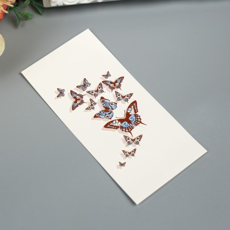 Tattoo on the body "butterflies 3D"-1