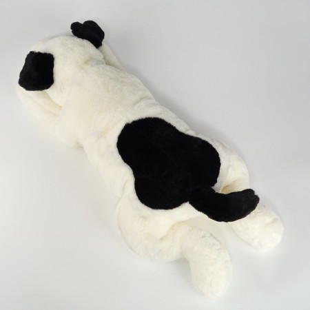 Soft toy "Dog", 50 cm, black and white color-3