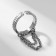 Ring "Trend" chains, color silver, dimensionless