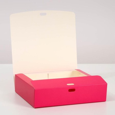 Gift folding box, packaging, Fuchsia, 31 x 24.5 x 8 cm-3