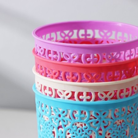 Arabesque storage basket, plastic, 10 × 10 × 12 cm, color mix-3