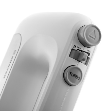 Mixer Brayer 1303br, manual, 500 watts, 5 speeds, white-silver-3