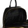 City backpack of artificial leather with lightning, 4 pockets, black color