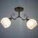 Makato chandelier 2x40W E27 gold 45.5x13x27cm