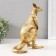 Souvenir Polystone "Golden Kangaroo" 19.5x19.5x24.5 cm