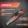 Scrap knife, 2K case, metal guide, 18 mm
