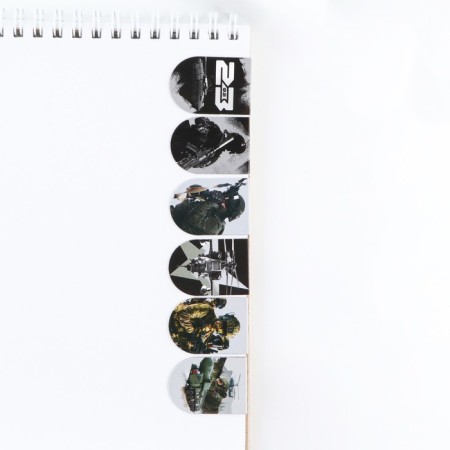 Magnetic bookmarks, 6 pcs "Young Defender"-4