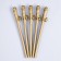 Tubes "Bacheloretteun", gold, 5 pieces