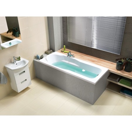 Acrylic bath Cersanit Santana 140x70, white color-9