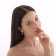 Earrings with pearls "Balls and clutch of rings", white color in silver