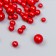 Decor for creativity plastic "Balls. Reds" d = 3-8 mm, set 10 grams
