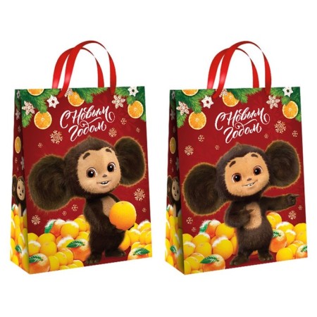 Gift package "Happy New Year!", 31x40x11.5 cm, packaging, Cheburashka-1