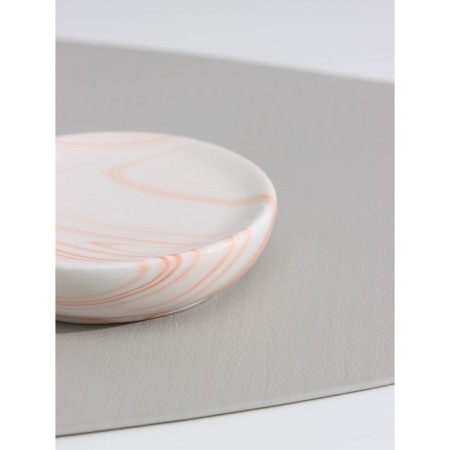 Soapwood ceramic share "rosalin", white-beige color-2